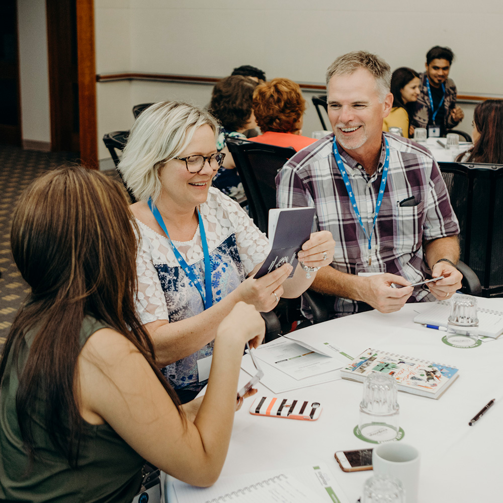 talking at a workshop